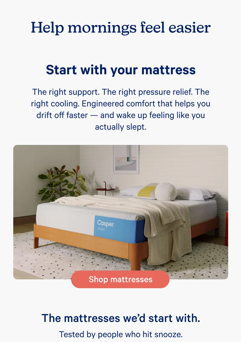 Start with your mattress