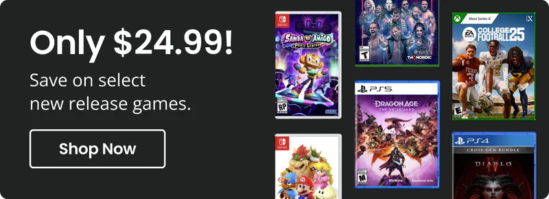 only $24.99! Save on select new release games. Shop Now