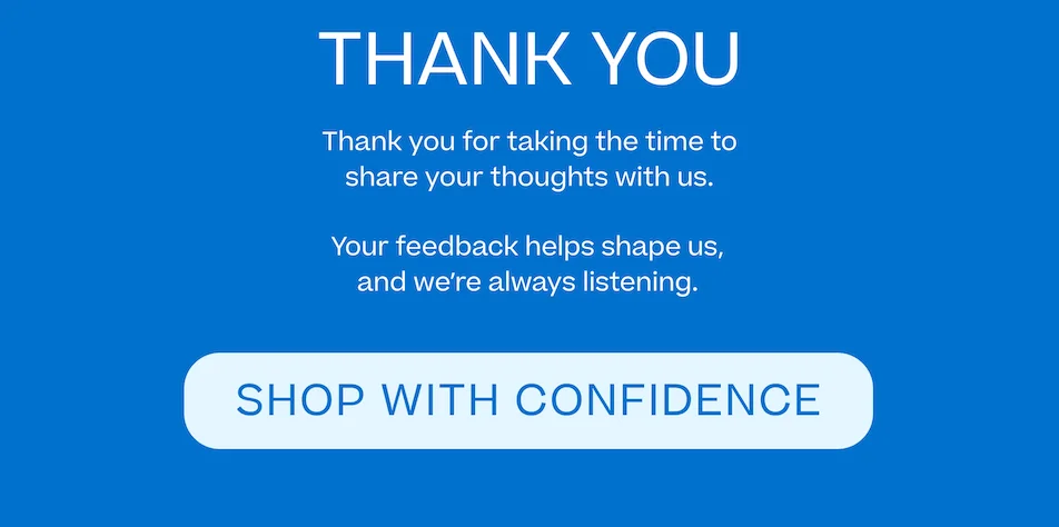 Shop with confidence.