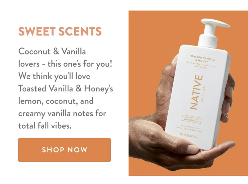 SWEET SCENTS | Coconut & Vanilla lovers - this one's for you! We think you'll love Toasted Vanilla & Honey's lemon, coconut, and creamy vanilla notes for total fall vibes. | SHOP NOW
