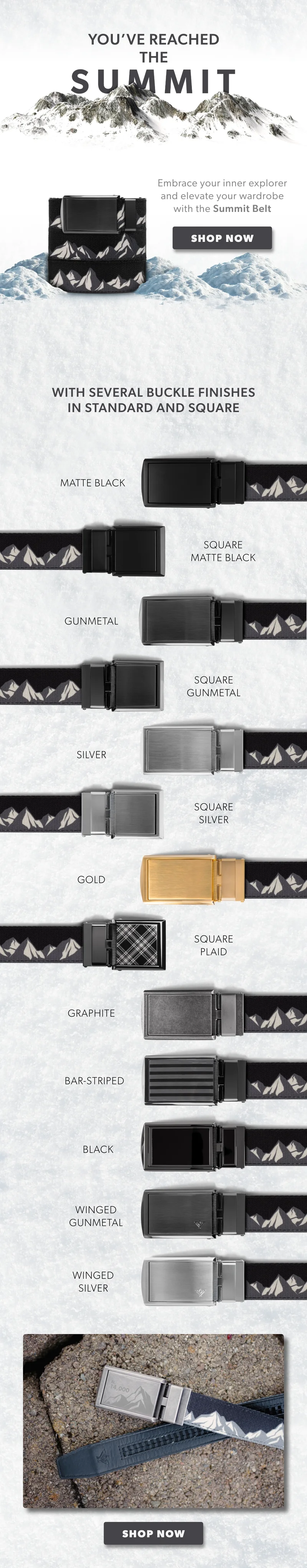 Embrace your inner explorer and elevate your wardrobe with the Summit Belt