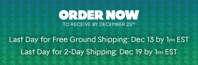 Order Now to Receive by December 25th | Last Day for Free Ground Shipping: Dec 13 by 1PM EST. Last Day for 2-Day Shipping: Dec 19 by 1PM EST