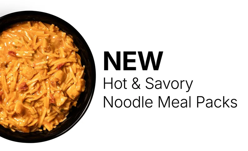 NEW Hot & Savory Noodle Meal Packs