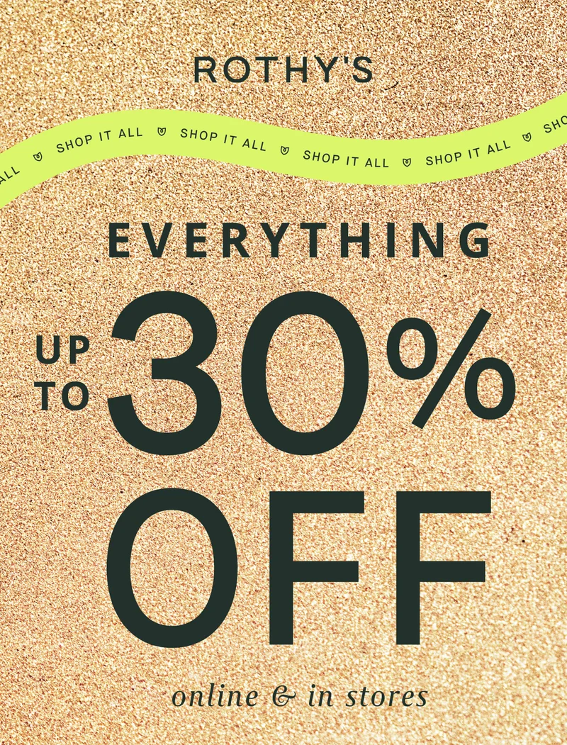 SHOP IT ALL EVERYTHING Up to 30% OFF Online & in stores SHOP IT ALL EVERYTHING Up to 30% OFF Online & in stores
