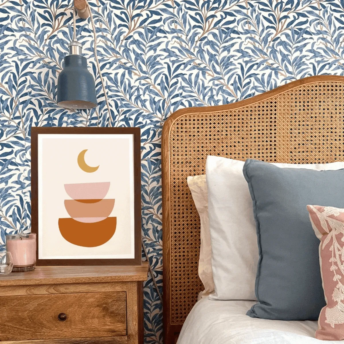 boho moon art print