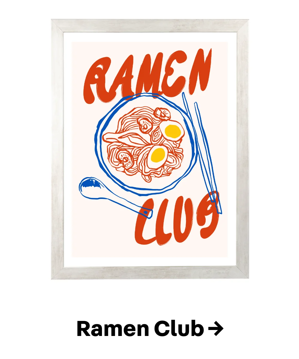 ramen art print