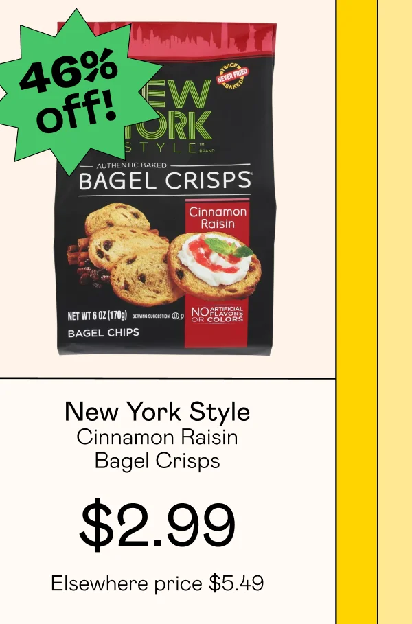 Cinnamon Raisin Bagel Crisps