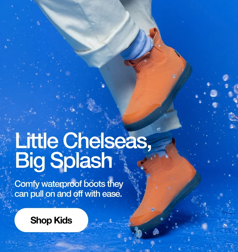 Little Chelseas, Big Splash. Comfy waterproof boots they can pull on and off with ease. Shop Kids.