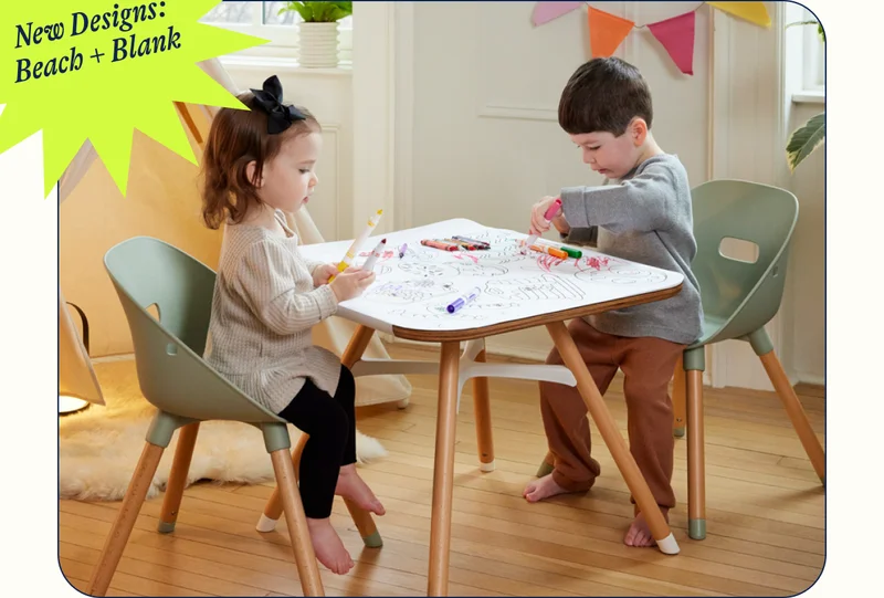 Giant Coloring Sheets New Designs Beach + Blank. Shop Now