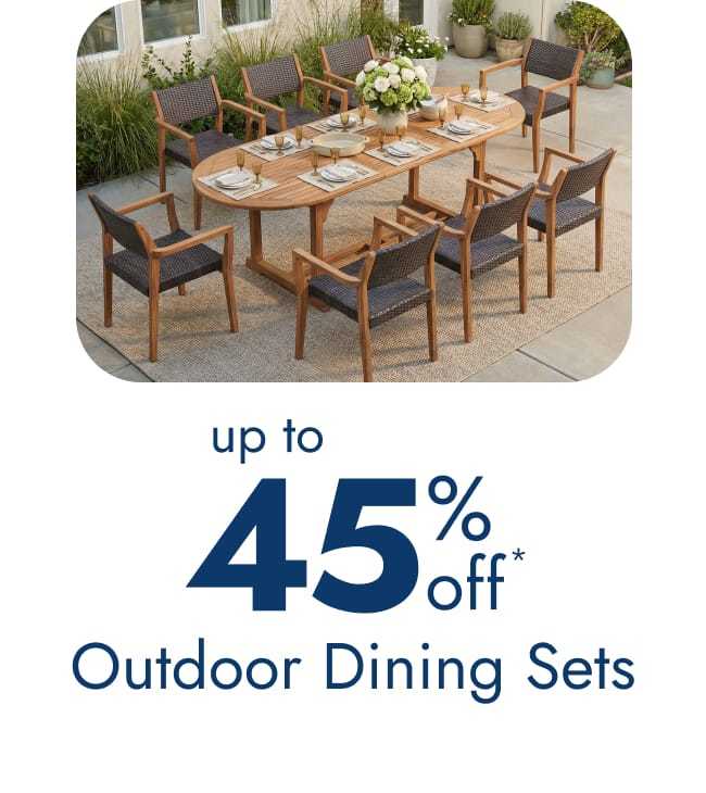 Up to 45% off outdoor dining sets
