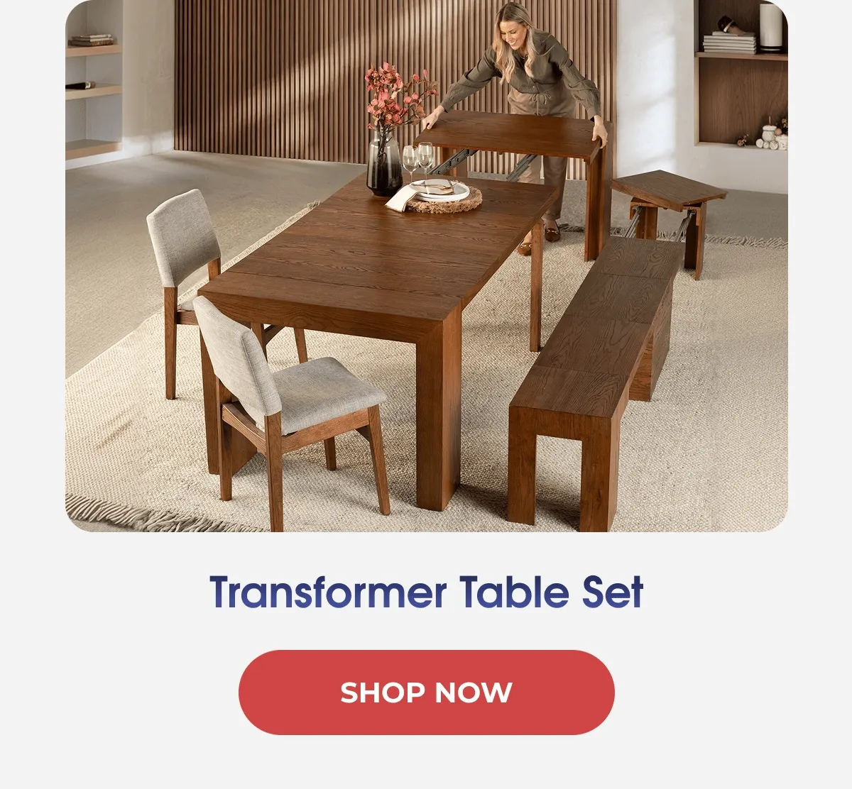 Transformer Round Table Set