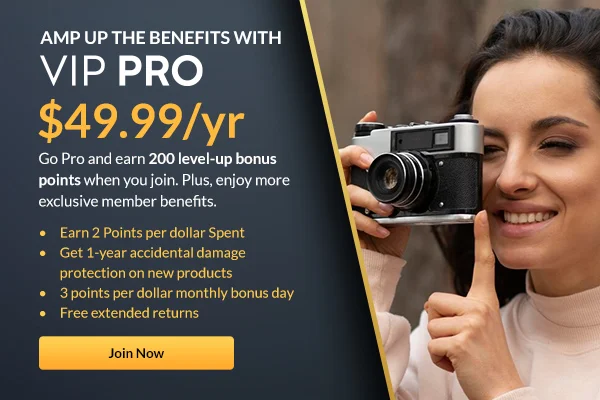 AMP UP THE BENEFITS WITH VIP PRO | $49.99/yr | Join Now