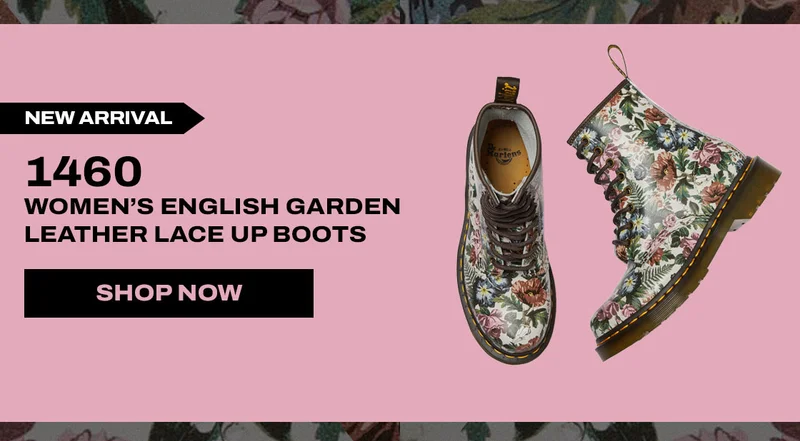 1460 Women's English Garden Leather Lace Up Boots