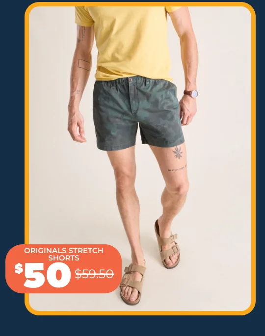 Originals Stretch Short: The Camoflaugers 5.5"
