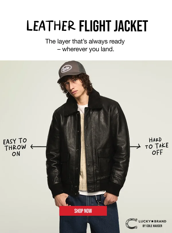 Leather Flight Jacket Shop Now
