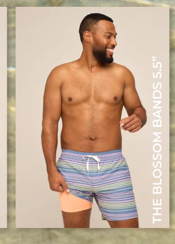 Lined Classic Swim Trunk: The Blossom Bands 5.5"