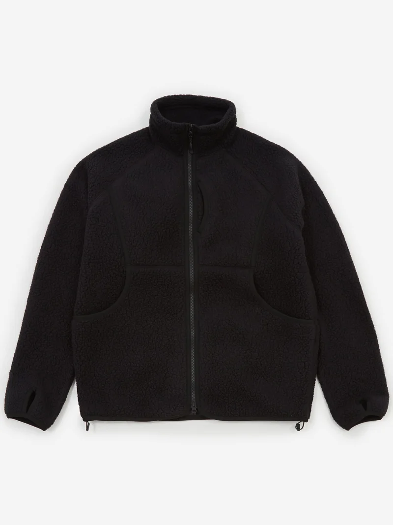 Image of Snow Peak Thermal Boa Fleece Jacket - Black
