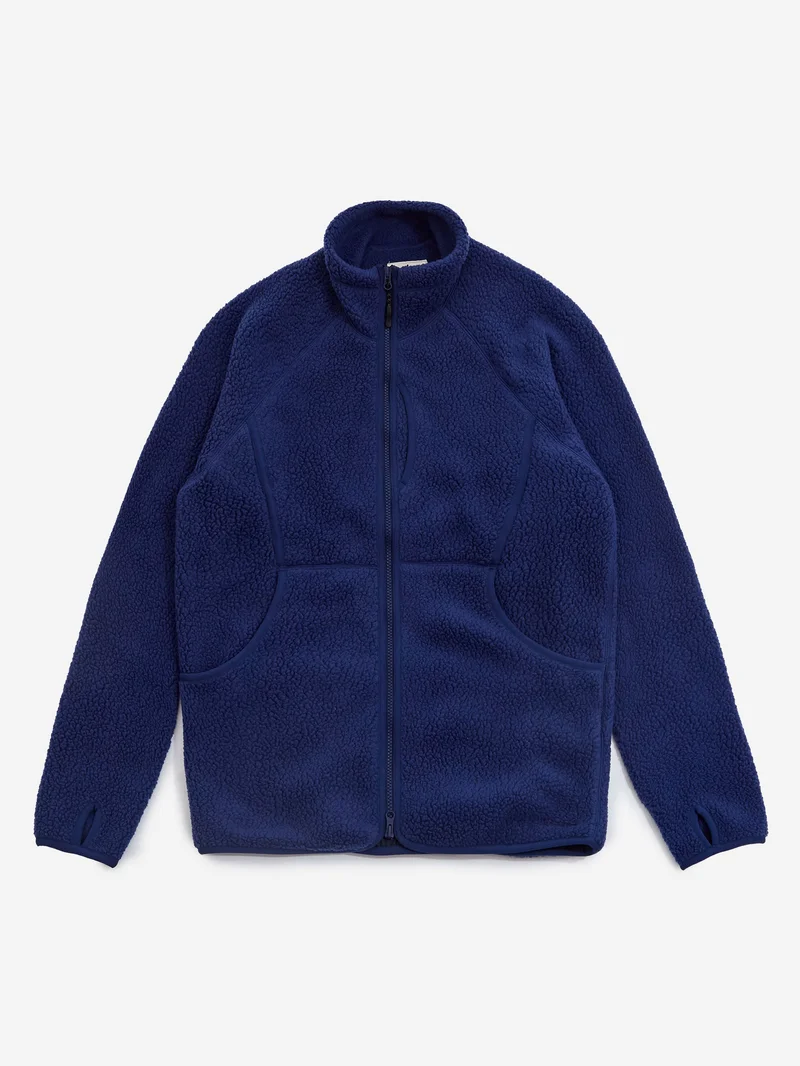 Image of Snow Peak Thermal Boa Fleece Jacket - Blue