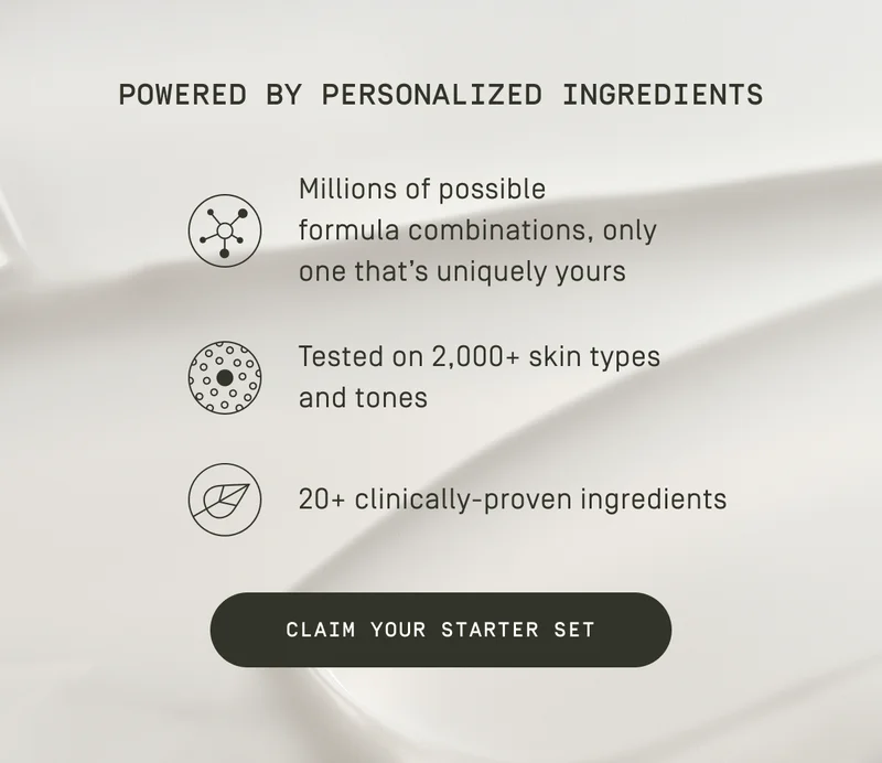 Powered by personalized ingredients