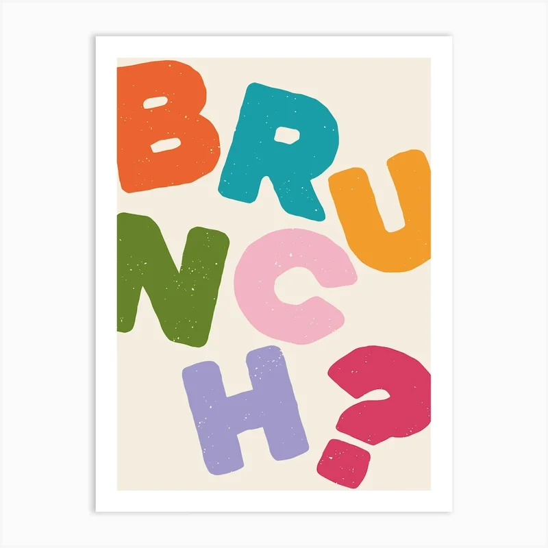 Image of Brunch? Colourful Art Print