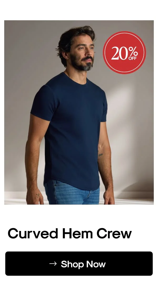 Curved Hem Crew