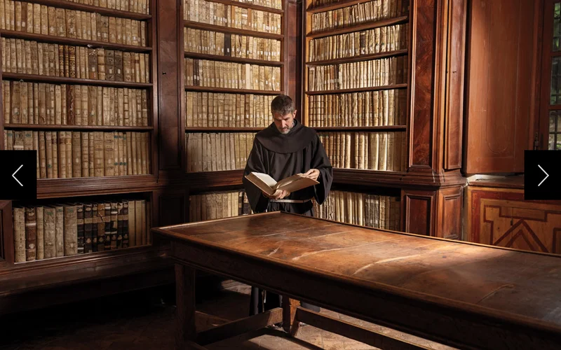 The ancient library of Tuscany’s La Verna sanctuary is home to over 5,000 printed volumes. However, their use is reserved for resident friars.