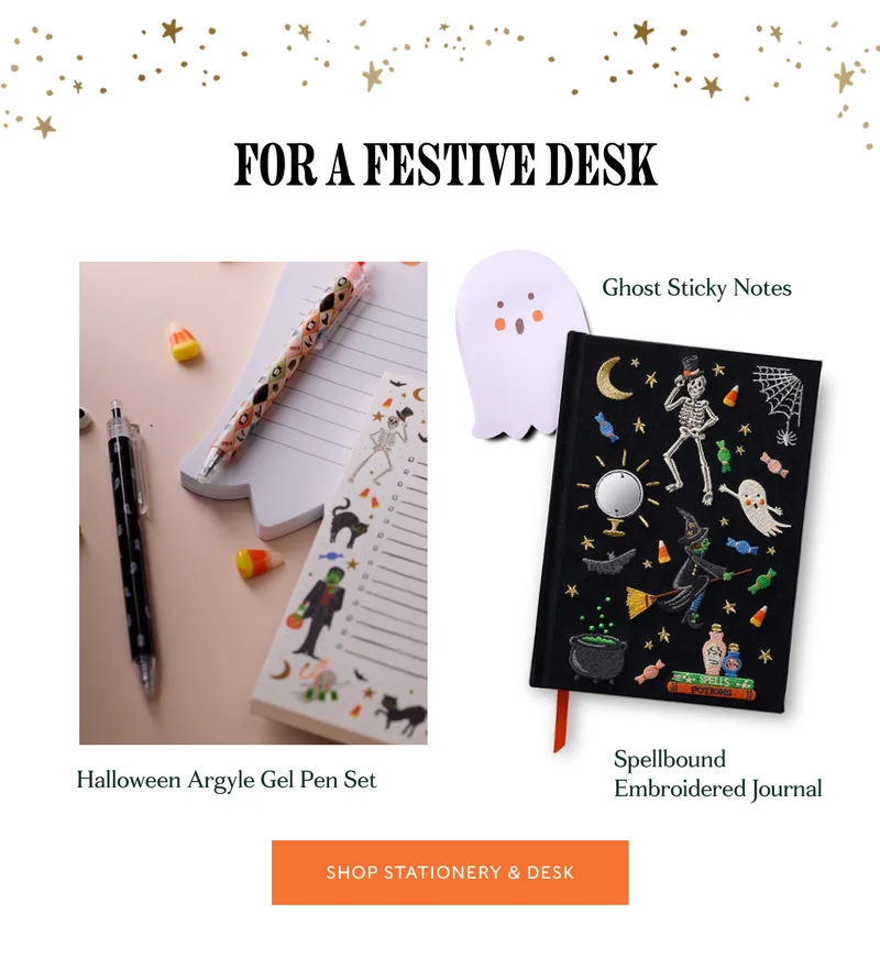 FOR A FESTIVE DESK - SHOP STATIONERY & DESK