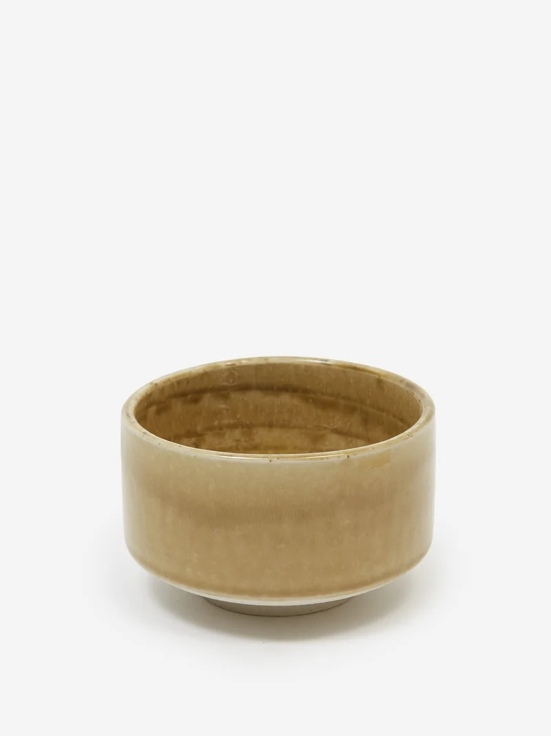 Image of HEÜGE Mino-ware Matcha Bowl Kizeto - Yellow