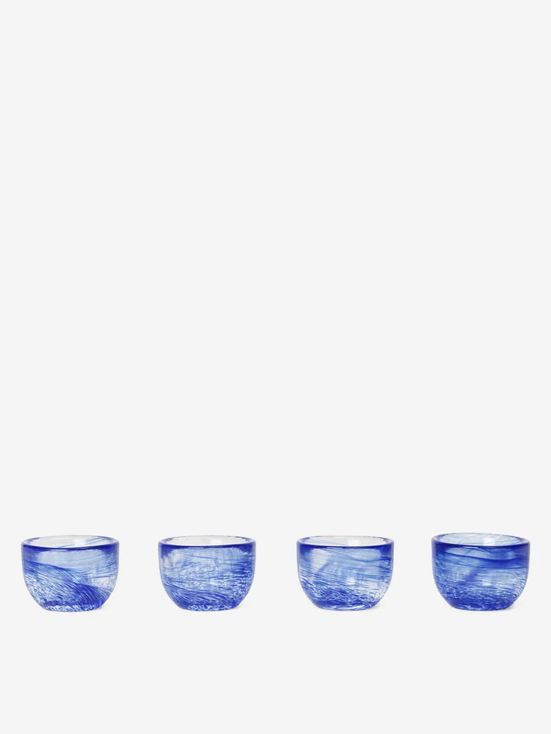Image of ferm LIVING Tinta Egg Cups Set of 4 - Blue