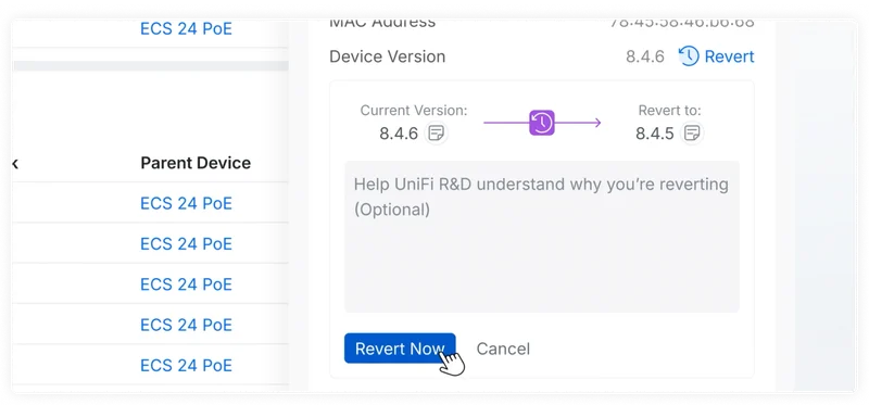 Seamlessly revert application or device updates when needed.