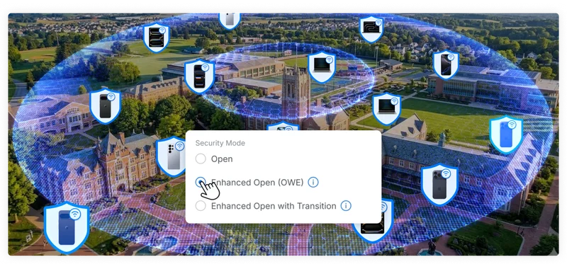 Encrypts traffic without requiring a password, significantly improving privacy on open networks.