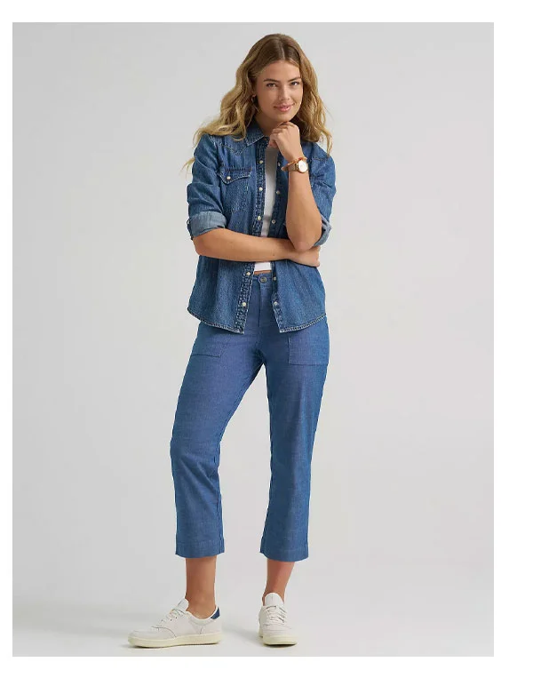 Women's Ultra Lux Comfort Flex-To-Go Utility Capri