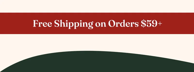 FREE shipping on all orders over $59