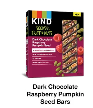 Dark Chocolate Raspberry Pumpkin Seed Bars