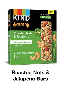 Roasted Nuts & Jalapeno Bars