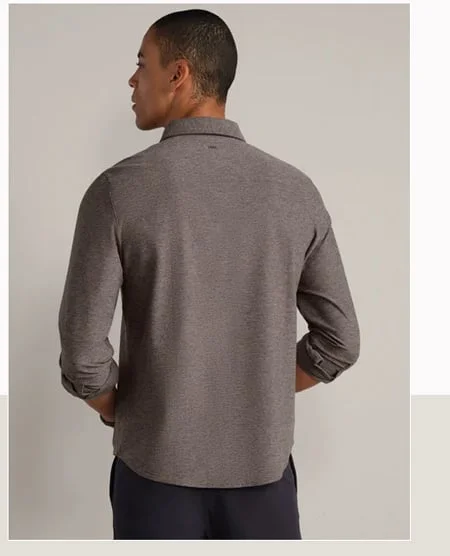 WFH Shirt: Foggy Taupe Heather