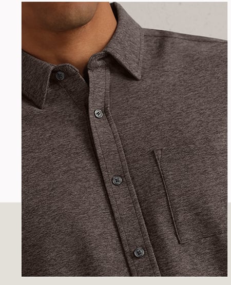 WFH Shirt: Foggy Taupe Heather