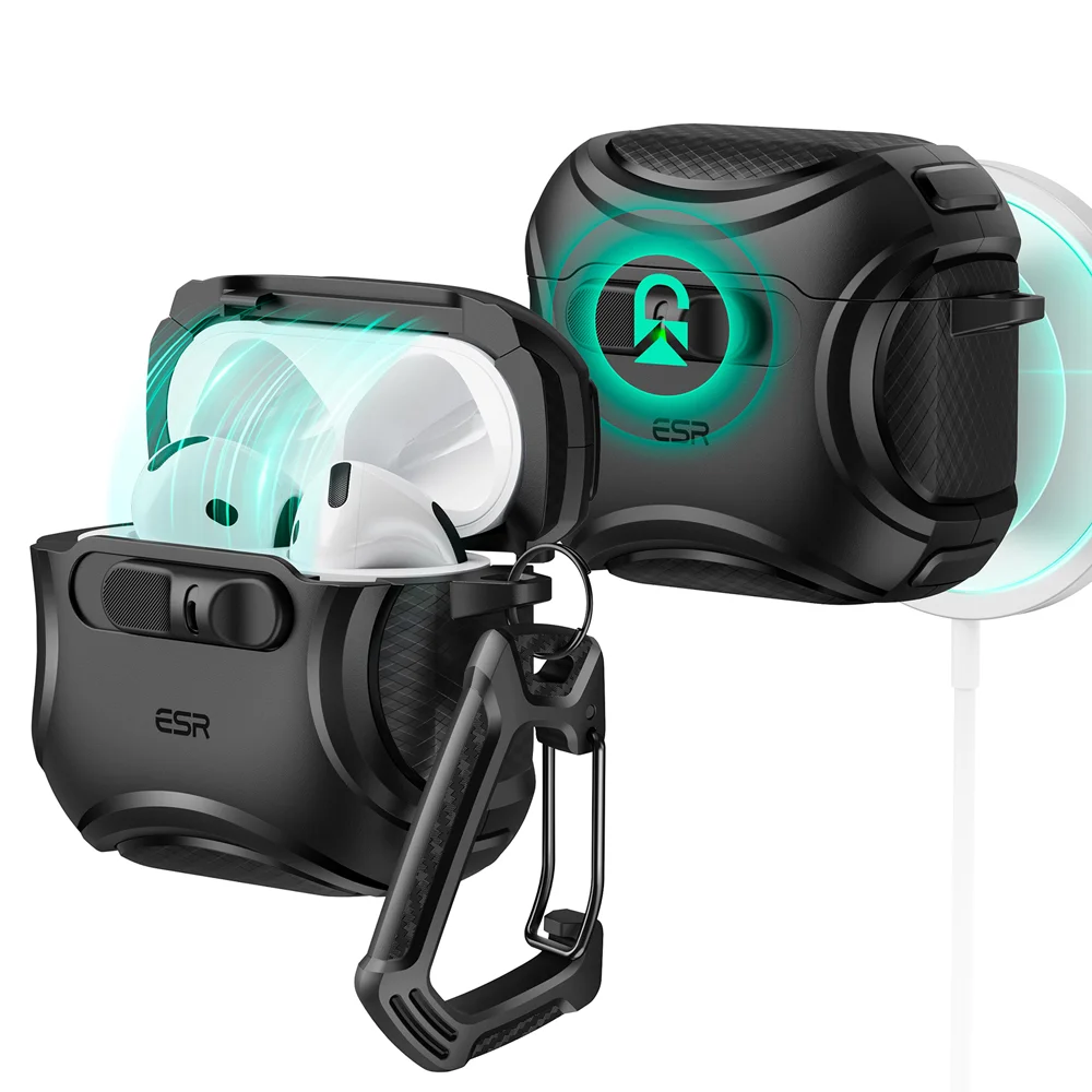 Image of AirPods 4 Cyber FlickLock Case (HaloLock)