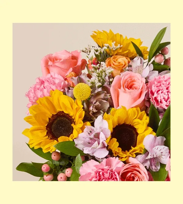 Image of the LEGO sunflowers and fresh Bouq