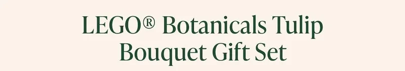 LEGO® Botanicals Tulip Bouquet Gift Set