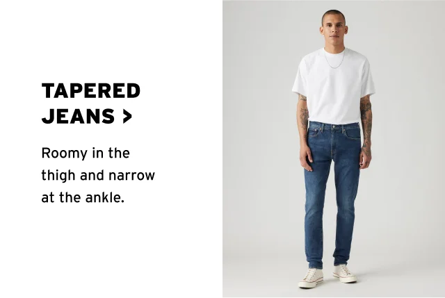 SHOP TAPERED JEANS