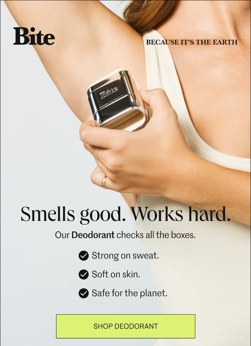 Smells good. Works hard.