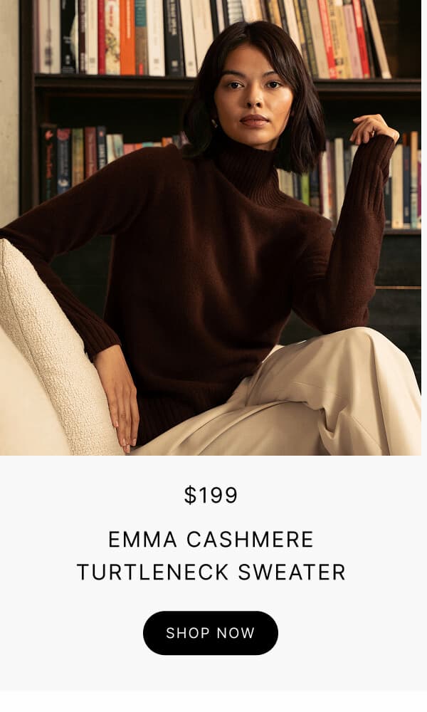 Emma Cashmere Turtleneck Sweater