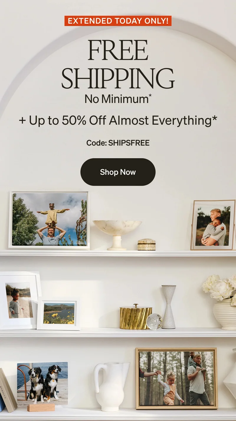 Free Shipping (No Minimum) + Up to 50% Off Almost Everything