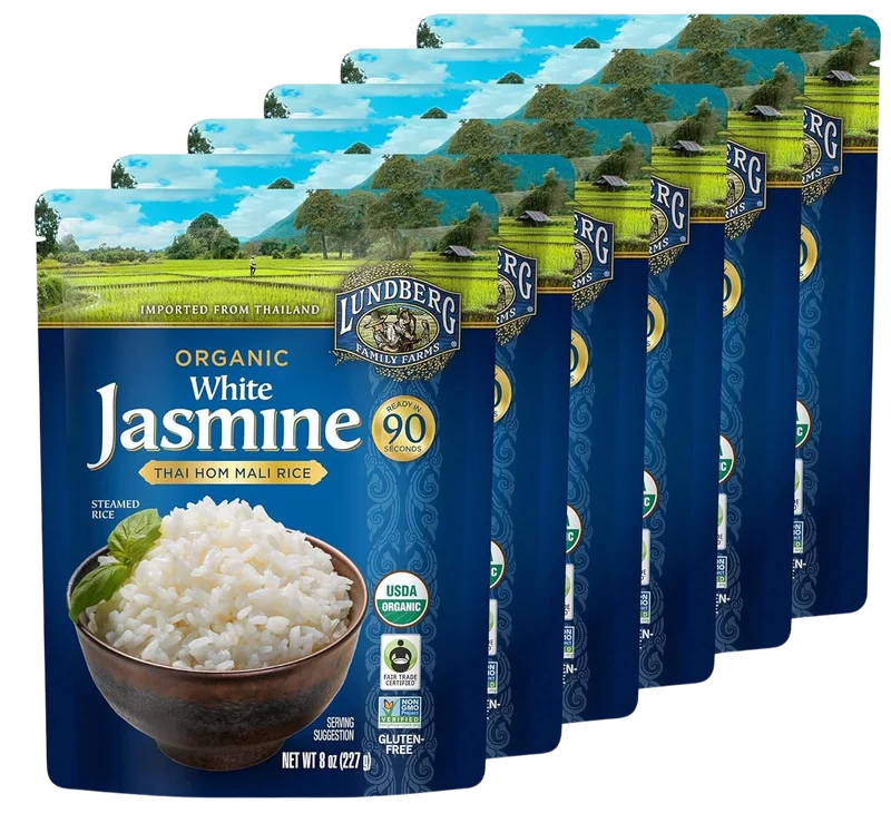 Image of Lundberg Organic White Jasmine Steamed Rice (6 Pack)