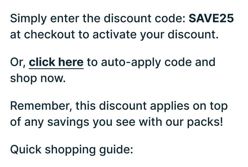 Shop now and save