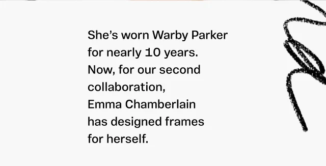 Emma Chamberlain has designed frames for herself Emma Chamberlain has designed frames for herself