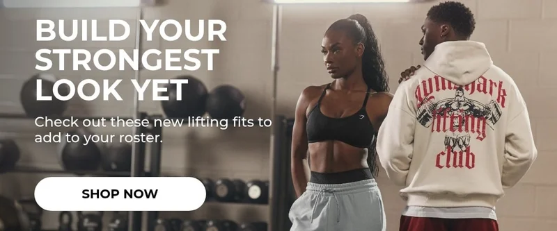 Build your strongest look yet Check out these new lifting fits to add to your roster.