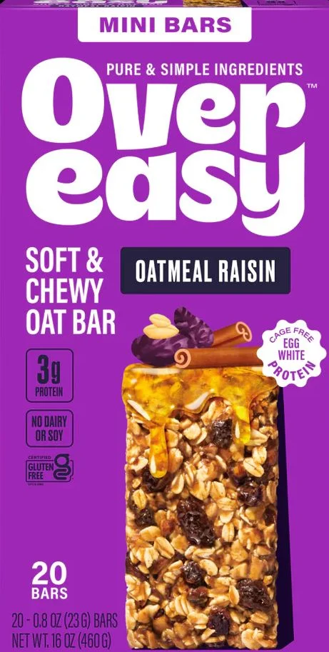 Image of Over Easy Mini Oatmeal Raisin Oat Bar (20 CT)