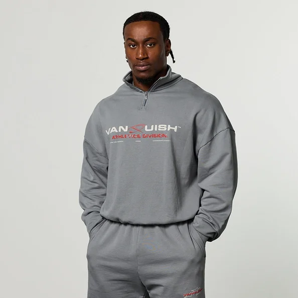 Quickstrike Stone Oversized 1/4 Zip Sweater